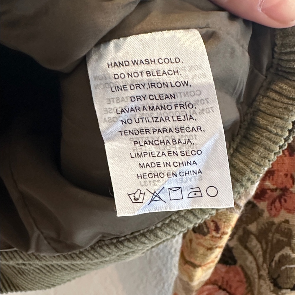 Vintage Style Jacquie The Label Floral Corduroy Women's Jacket - Picture 15 of 15